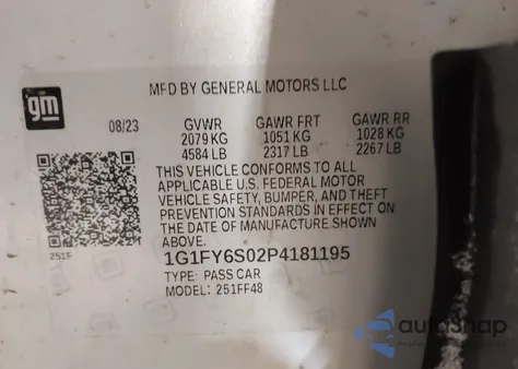 2023 Chevrolet Bolt Euv Fwd Lt z USA, uszkodzony, nr VIN 1G1FY6S02P4181195